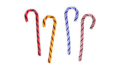 Bunte Zuckerstangen