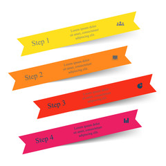 Vector lines arrows infographic.