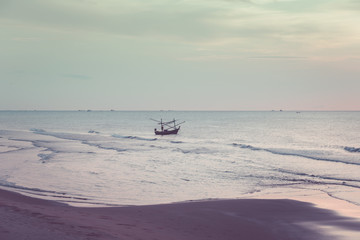 Sunset on thailand beach