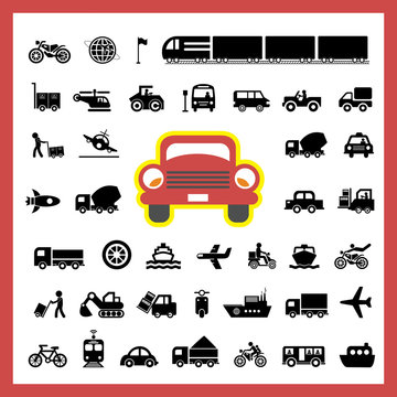 vector icon for transport