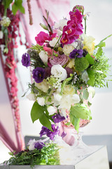 flowers at the wedding