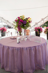 flowers at the wedding