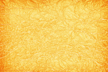 Shiny yellow leaf gold foil texture for background