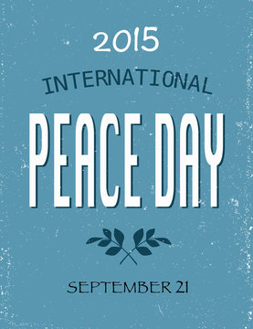 International Peace Day 2015 poster