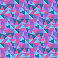 Seamless geometric triangles background. Mosaic. 