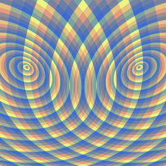 Abstract swirl background. Pattern with optical illusion. 