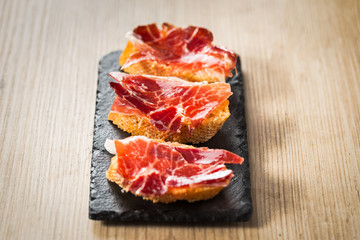 Jamon iberico tapas