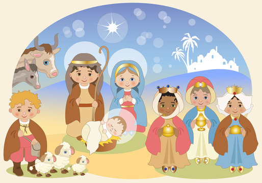 Presepe Colori Pastello - Nativity