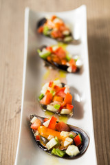Spanish mussels vertical