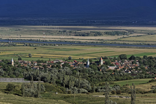 Sacadate village Sibiu county Romania