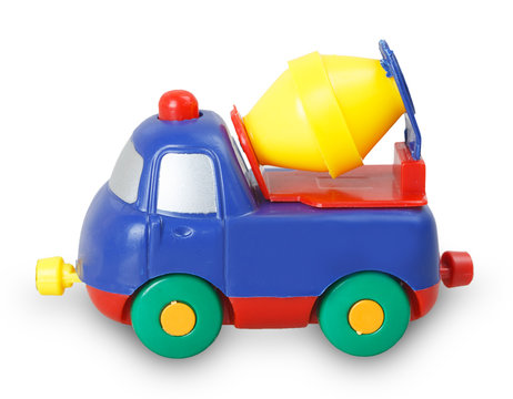 Colored plastic baby car