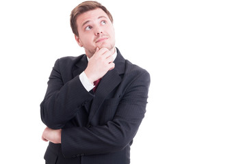 Visionary businessman, accountant or financial manager