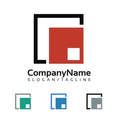 Square vector logo icon