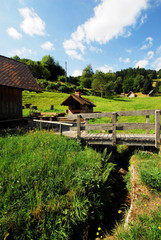 Fototapeta na wymiar Ebet-Mühle und Backhaus im Schwarzwald