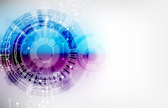 Abstract color digital communication technology background.