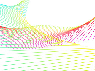 Dynamic and Bright Linear Spiral with Colorful Gradient