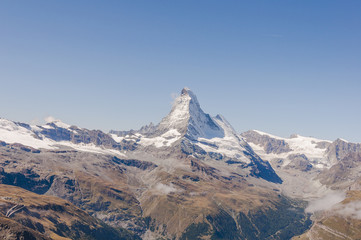 Zermatt, Dorf, Bergdorf, Alpen, Walliser Alpen, Schweizer Berge, Furggsattel, Furgggletscher, Furgg, Gletscher, Trockener Steg, Zmuttgletscher, Matterhorn, Wallis, Sommer, Schweiz