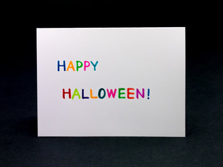 Message Card for Your Family and Friends; Halloween