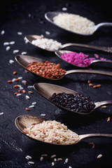 Set of unusual rice