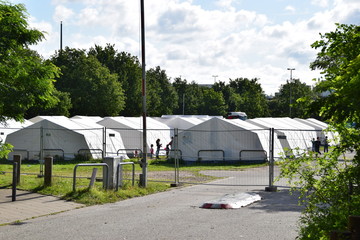 Notunterkunft für Flüchtlinge
