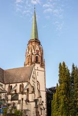 Fototapeta na wymiar Dorfkirche in Schönau im Schwarzwald