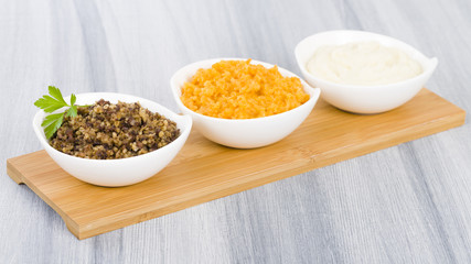 Haggis, Neeps & Tatties - Traditional Scottish meal commonly served at Burn's Night.
