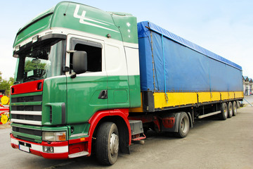 Cargo truck ready for transport