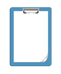 Vector image of a blank clipboard