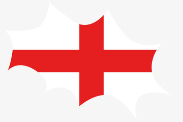 Obraz premium Explosion wit the flag of England