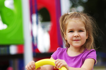  girl on the playground