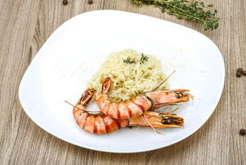 Risotto with prawn