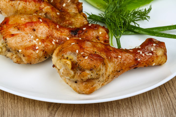 Grilled chicken legs