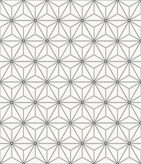 Vector seamless texture. Modern abstract background. Repeating geometric pattern stars inscribed in a hexagon.