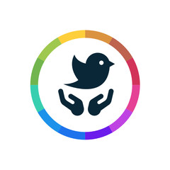 Modern Multicolored Icon
