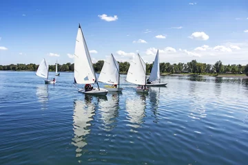 Printed roller blinds Sailing Sailing on the lake
