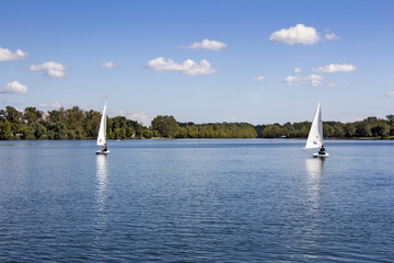 Sailing on the lake
