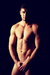 Fototapeta premium Sexy muscular macho man.