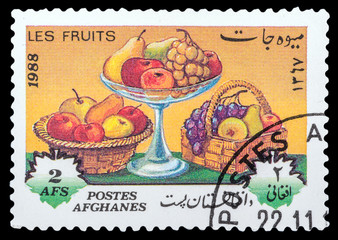 AFGHANISTAN - CIRCA 1988: a stamp printed in the Afghanistan, shows Oriental Bazaar, a series of...