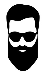 dude, Bearded man illustration