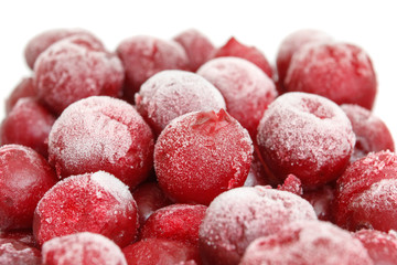 Frozen red cherry
