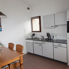 Fototapeta na wymiar Modern kitchen, in a house