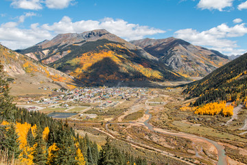 Silverton Colorado Landscape in Fall
