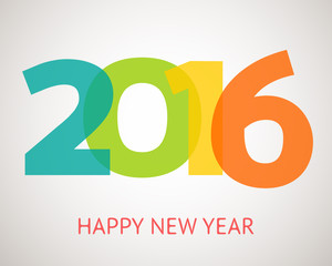 Happy New Year 2016 banner. Vector illustration for holiday