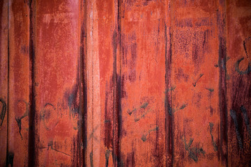 background rusty metal container