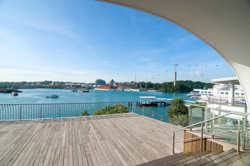 View from Vivo city to Sentosa, Singapore