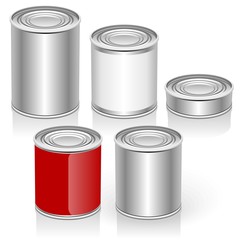 Vector Tincan set