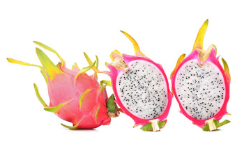 Dragon fruit isolated on white background