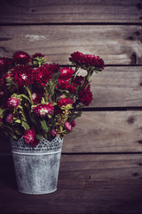 Rustic red flowers