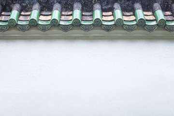 Chinese old building wall background © Yan