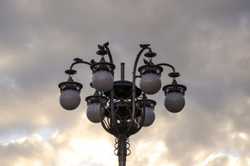 historic lampposts in Italy
